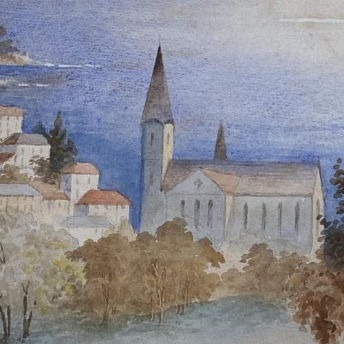 CJ Norton Watercolour Painting of Lake Lucerne image-3