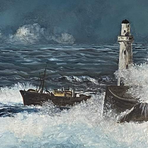 Coastal Scene Oil Painting by William Haining image-3