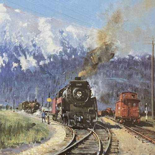 Steam in the Rockies Limited Edition Print by Terence Cuneo image-2