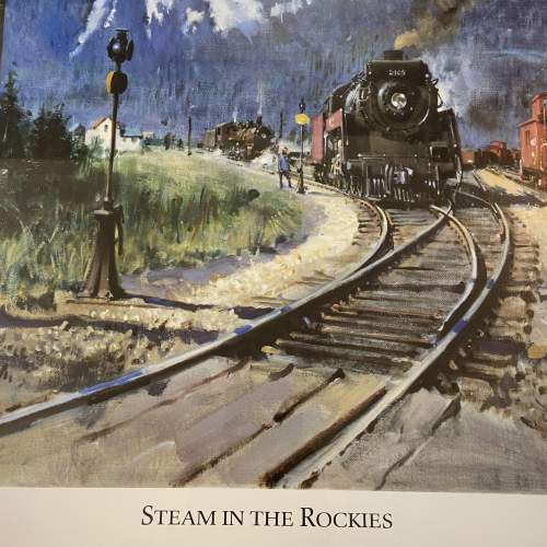 Steam in the Rockies Limited Edition Print by Terence Cuneo image-3