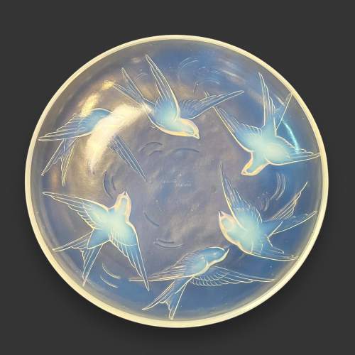 Large Sabino France Opalescent Glass Bowl image-1