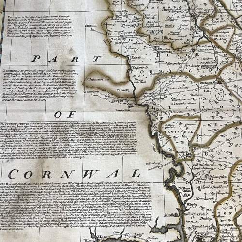 Original Map of Devonshire by Emanuel Bowen image-2