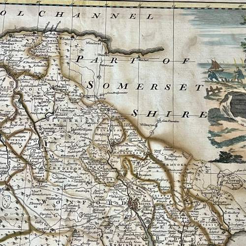 Original Map of Devonshire by Emanuel Bowen image-3