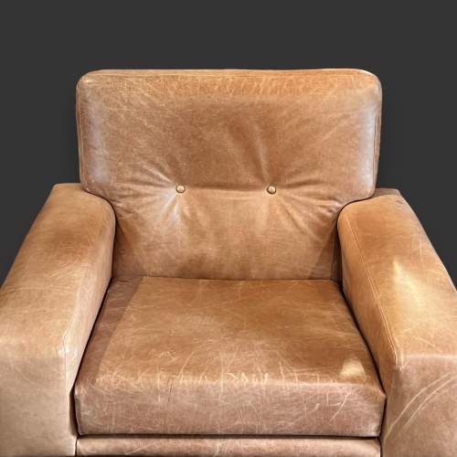Pair of G Plan Leather Lounge Chairs image-3