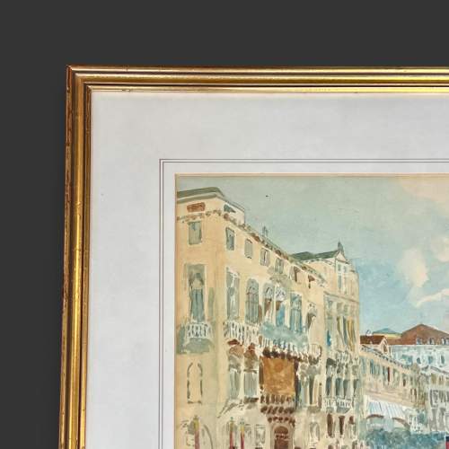 Italian School Watercolour of The Grand Canal Venice image-5