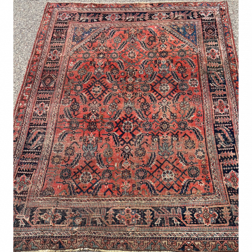 Hand Knotted Persian Afshar Rug Circa 1880-90s - Herati Design image-1