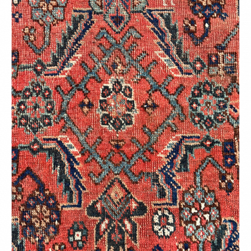 Hand Knotted Persian Afshar Rug Circa 1880-90s - Herati Design image-2