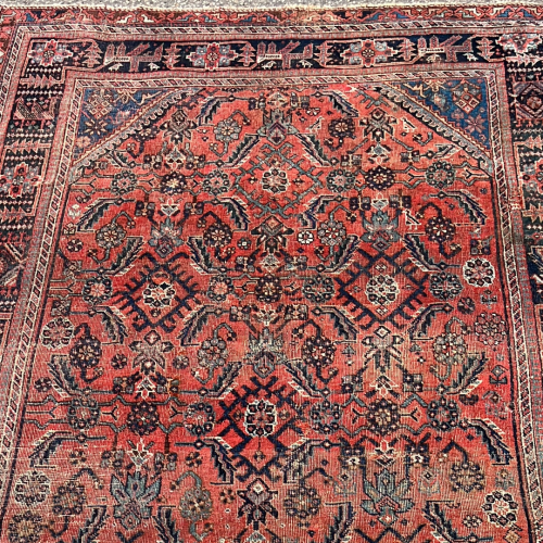 Hand Knotted Persian Afshar Rug Circa 1880-90s - Herati Design image-5