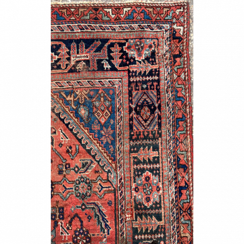 Hand Knotted Persian Afshar Rug Circa 1880-90s - Herati Design image-4