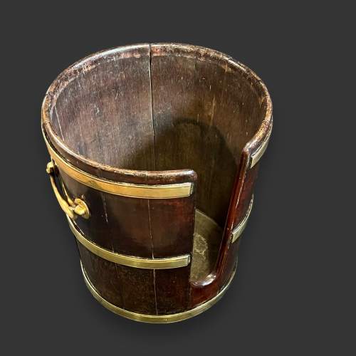 George III Mahogany Plate Bucket image-2