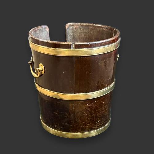 George III Mahogany Plate Bucket image-4