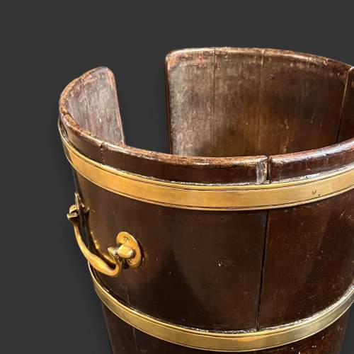 George III Mahogany Plate Bucket image-5
