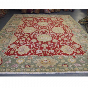 Decorative Hand Knotted Indian Agra Area Rug - Large Carpet