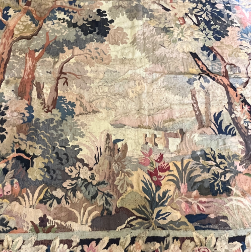 Decorative Hand Knotted English Tapestry Circa 19th Century image-2