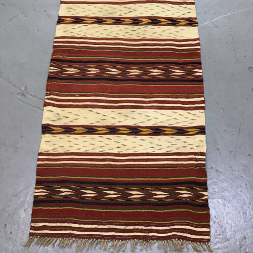 Hand Knotted Traditional Afghan Kilim Runner Circa 1880 image-4