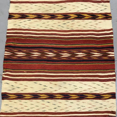 Hand Knotted Traditional Afghan Kilim Runner Circa 1880 image-6