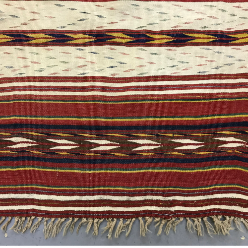 Hand Knotted Traditional Afghan Kilim Runner Circa 1880 image-5
