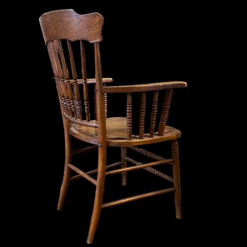 19th Century Oak Carver Chair image-3