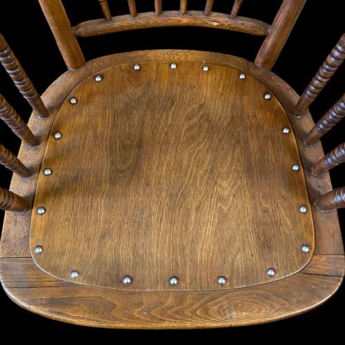 19th Century Oak Carver Chair image-5