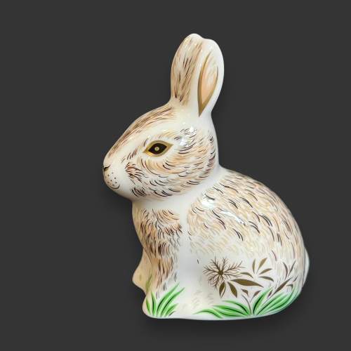 Royal Crown Derby Collectors Guild Nibbles the Rabbit Paperweight image-2