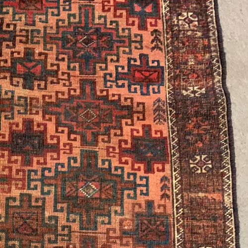 Attractive Hand Knotted Persian Belouch Tribal Rug image-3