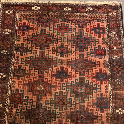 Attractive Hand Knotted Persian Belouch Tribal Rug image-5