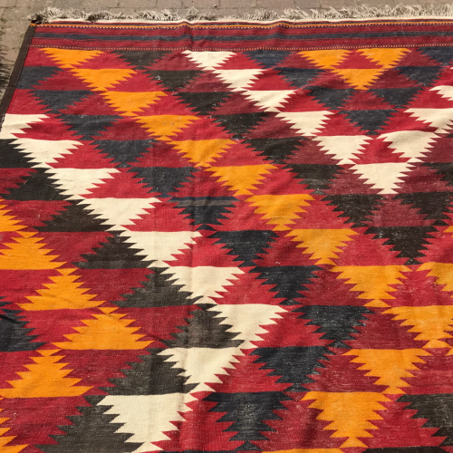 Stunning Hand Knotted Tribal Afghan Kilim Area Rug Large Carpet image-5