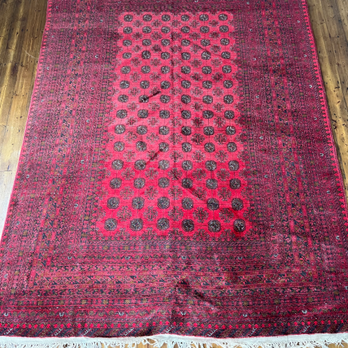 Traditional Afghan Ersari Area Rug Large Carpet Gull Design image-1