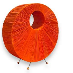 20th Century Circular Orange Floor Lamp