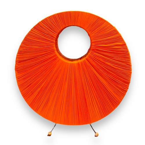 20th Century Circular Orange Floor Lamp image-4