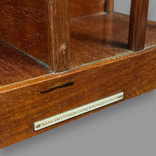 Edwardian Mahogany Inlaid Revolving Bookstand image-5