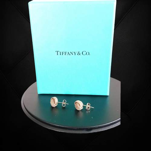 Tiffany Silver Twist Earrings image-4