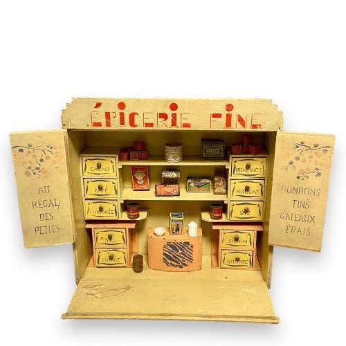Rare 1950s Vintage French Toy Grocery Store image-1