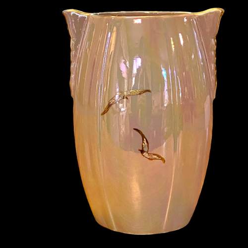 Crown Devon Fieldings 1930s Galleon Lustre Vase image-4