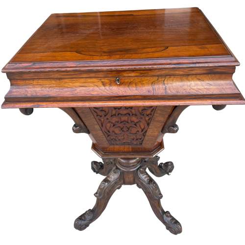 Rosewood Sewing Table image-4