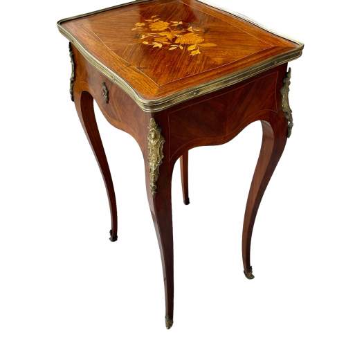 Inlaid Rosewood Sewing Table image-2