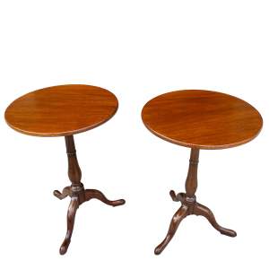 A Pair of Mahogany Occasional Tables