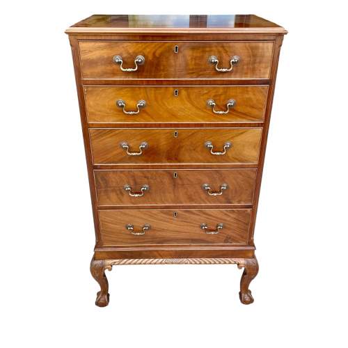 Small Mahogany Chest of Drawers image-1