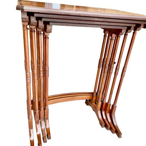 Satinwood Nest of Four Tables image-4