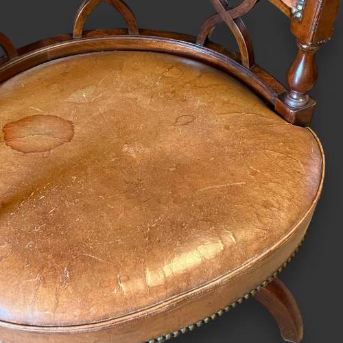 Edwardian Mahogany Desk Chair image-6