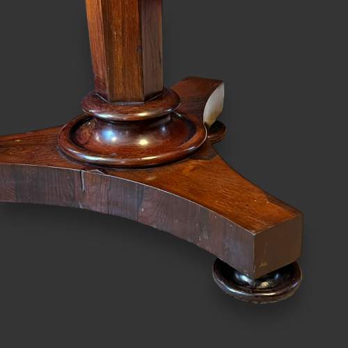 William IV Period Rosewood Lamp Table image-6