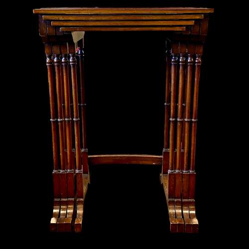 Edwardian Mahogany Quartetto Nest of Tables image-5