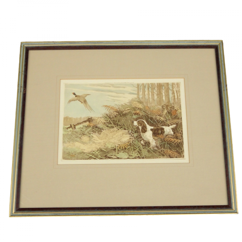 Hunting Dogs Set of Four 1930s Framed Prints image-5