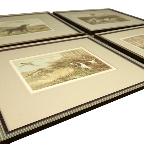 Hunting Dogs Set of Four 1930s Framed Prints image-6