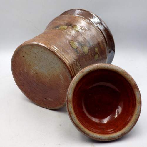 Jane Hamlyn Salt Glazed Studio Pottery Large Jar image-5