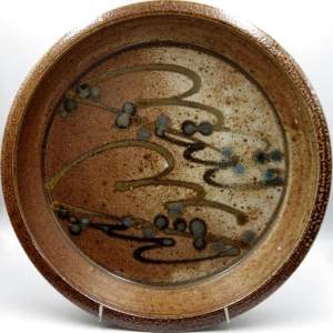 Jane Hamlyn Salt Glazed Studio Pottery Charger Dish Plate