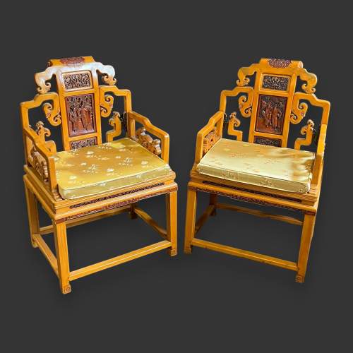 Early 20th Century Pair of Chinese Armchairs image-2