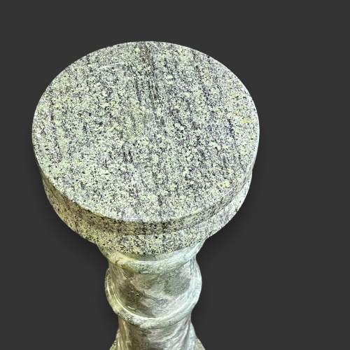 Pair of Early 20th Century Green Marble Pillar Pedestals image-4