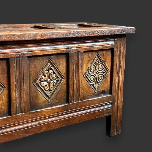 Early 20th Century Small Oak Coffer image-4