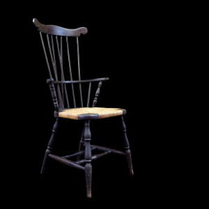 Nichols & Stone American Beech Wood Windsor Comb Back Chair